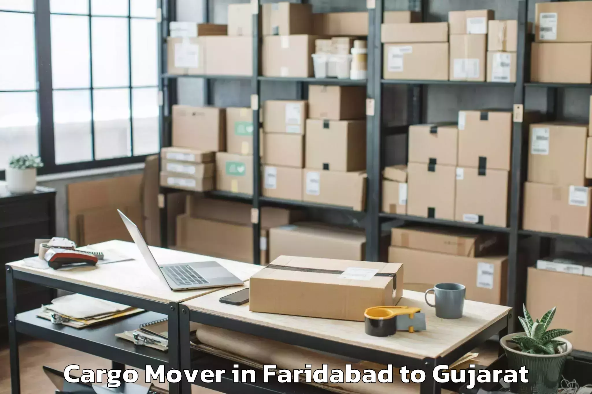 Efficient Faridabad to Dharmsinh Desai University Nad Cargo Mover